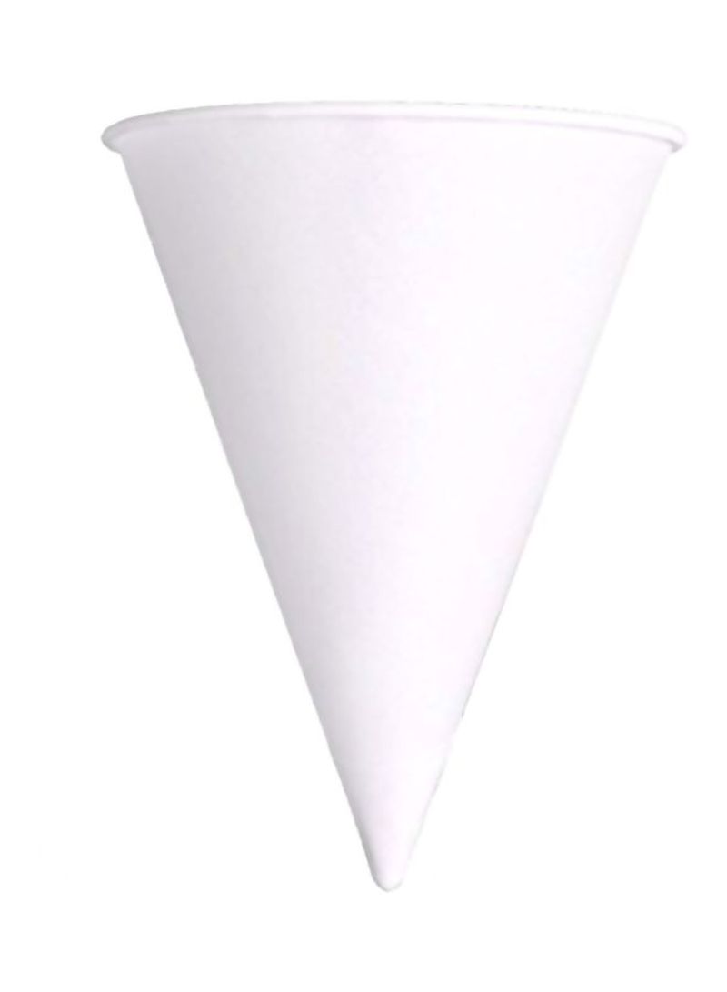200-Piece Cone Shape Water Cup White 15.1x12.9x20.1inch