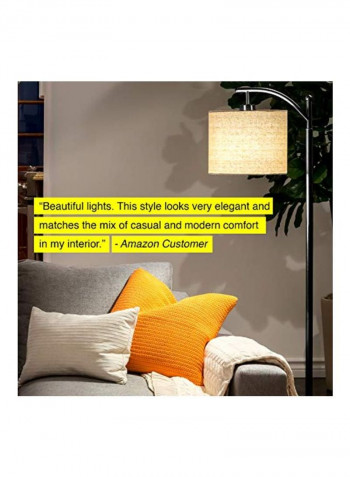 Bedroom And Living Room LED Floor Lamp Classic Black 11 x 11 x 61.8inch