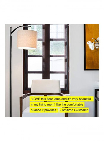 Bedroom And Living Room LED Floor Lamp Classic Black 11 x 11 x 61.8inch