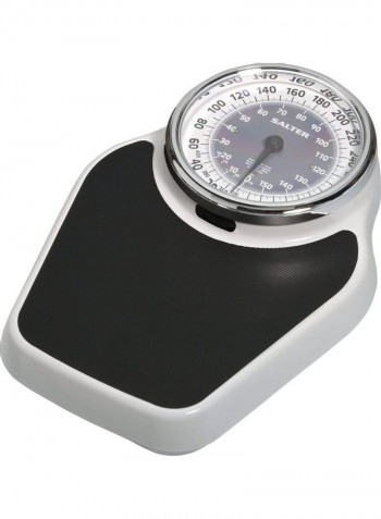 Professional Analog Bathroom Scale Black/White 20x14.9x6inch