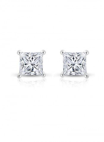 14 Ct Diamond Accent Stud Earrings