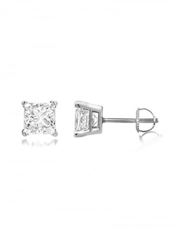 14 Ct Diamond Accent Stud Earrings
