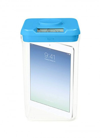 Time Locking Container Blue/Clear 10.4inch