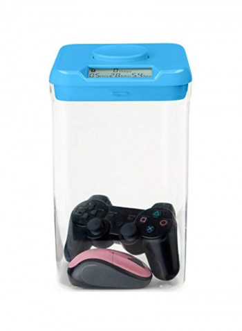 Time Locking Container Blue/Clear 10.4inch
