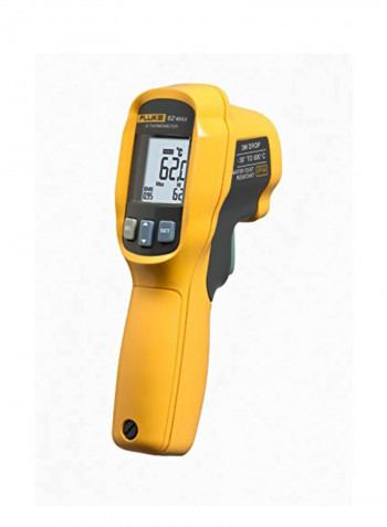 62 Max IR Thermometer Yellow/Grey 6.9 x 3.4 x 3inch
