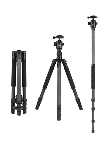Portable Tripod With Ball Head Carry Bag Grey/Black