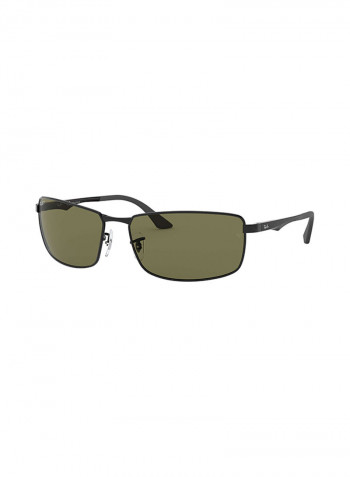 Men's Rectangular Sunglasses - Lens Size: 61 mm
