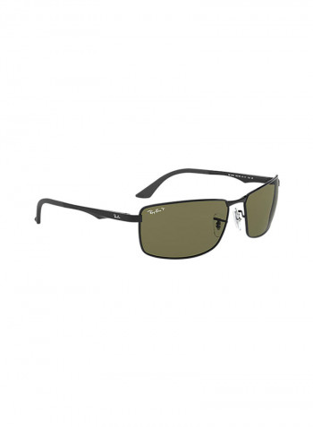 Men's Rectangular Sunglasses - Lens Size: 61 mm