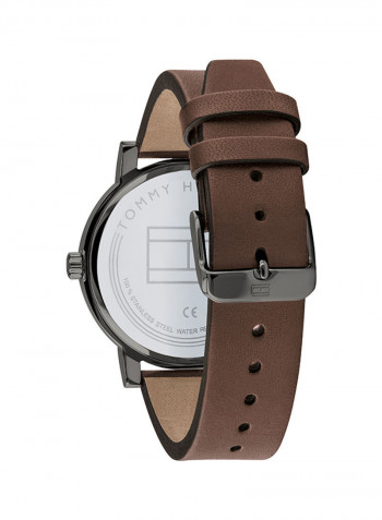 Men's Leather Analog Wrist Watch 1791736