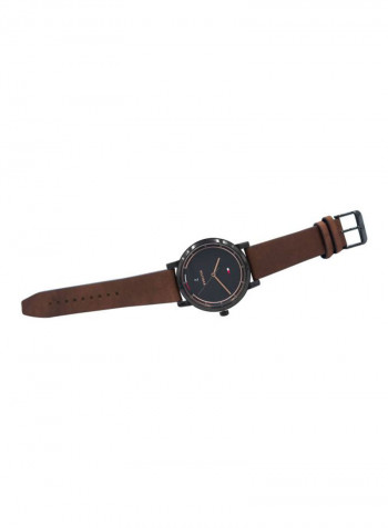 Men's Leather Analog Wrist Watch 1791736