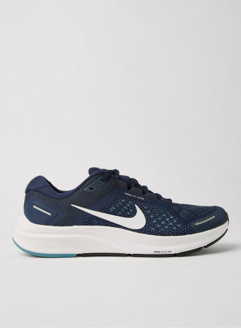 Air Zoom Structure 23 Running Shoes Midnight Navy/Cerulean/Dark Obsidian/White