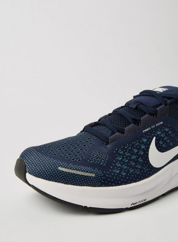 Air Zoom Structure 23 Running Shoes Midnight Navy/Cerulean/Dark Obsidian/White