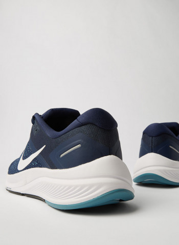 Air Zoom Structure 23 Running Shoes Midnight Navy/Cerulean/Dark Obsidian/White