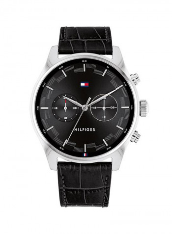 Men's Leather Analog Watch-2770097
