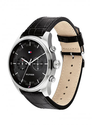 Men's Leather Analog Watch-2770097