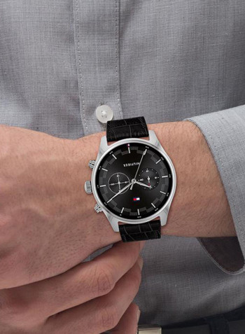 Men's Leather Analog Watch-2770097