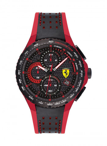 Men's Leather Chronograph Wrist Watch 830733