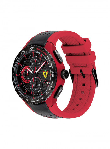 Men's Leather Chronograph Wrist Watch 830733