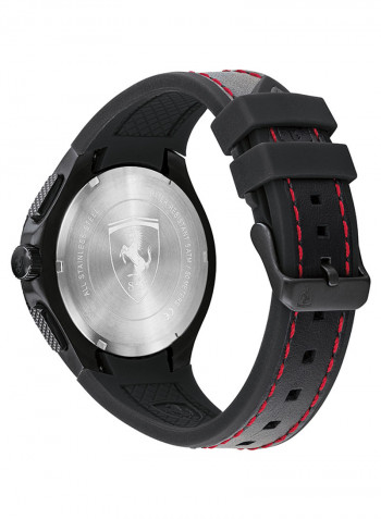 Men's Leather Chronograph Wrist Watch 830734