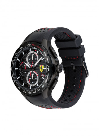 Men's Leather Chronograph Wrist Watch 830734