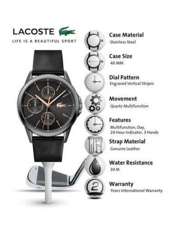 Women's Leather Analog Wrist Watch 2001109