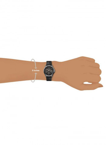 Women's Leather Analog Wrist Watch 2001109