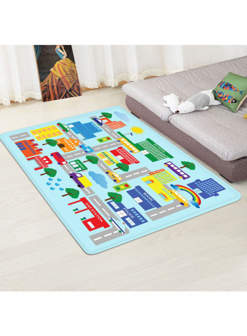 Adorable Print Anti-Skidding Living Room Carpet Multicolour 150x180centimeter