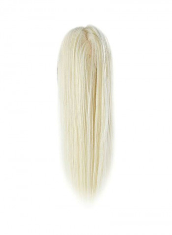 Mannequin Hair Extension With Clamp Holder Blonde 20inch