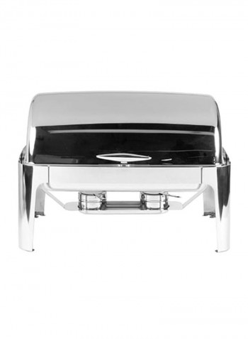 Roll Top Chafing Dish Silver 44x46x62centimeter