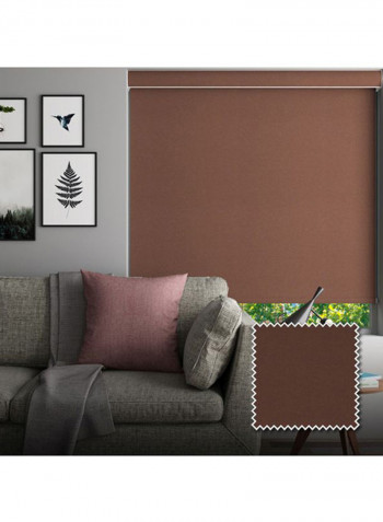 Single Sunset Roller Blackout Window Shade Brown 200x200cm