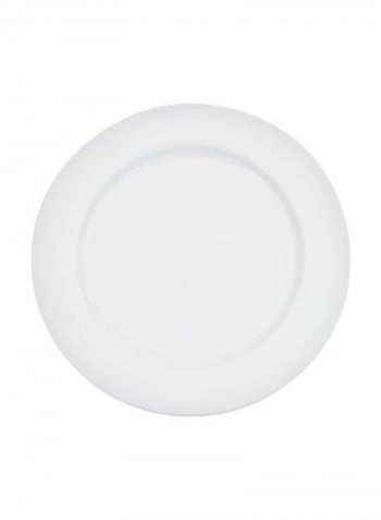 36-Piece Porcelain Salad Plate Set White 7.5inch