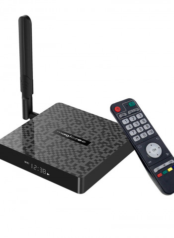 N6 Plus  Android 9.0 Smart TV Box With Remote Control V7725EU-64G_P Black