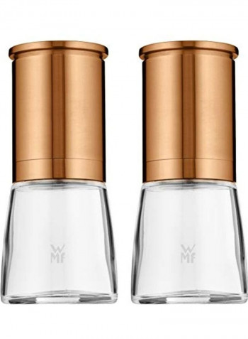 2-Piece Mini Container Tools Gold/Clear