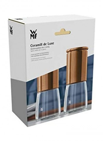 2-Piece Mini Container Tools Gold/Clear