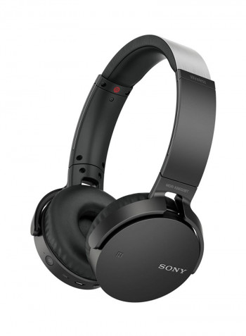Extra Bass Wireless On-Ear Bluetooth Headphones With Mic Black