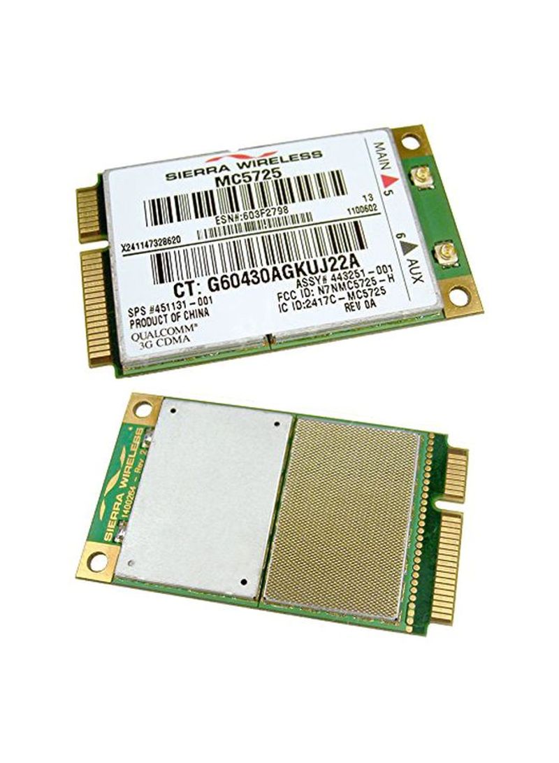 2-Piece USB Network Interface Card Silver/Gold/Green