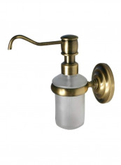 Prestige Que New Collection Soap Dispenser Gold/Clear 5ounce