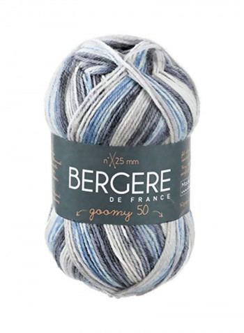 Goomy 50 Yarn Imprim Bleu 235yard