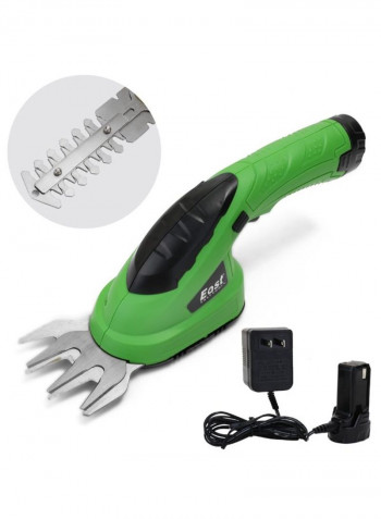 2-In-1 Multi-Functional Electric Hedge Trimmer Light Green/Black