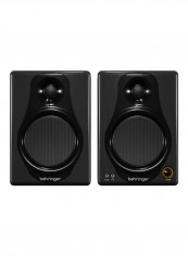 2-Piece Bi-Amped Digital Monitor Speaker Set MEDIA40USB Black