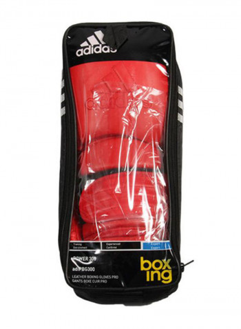 Pair Of Power 300 Boxing Gloves Red/Black 14ounce
