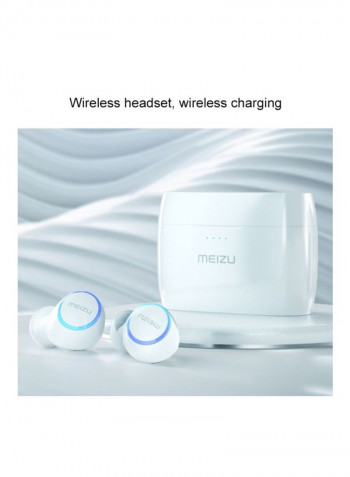 Bluetooth Sports In-Ear Earphones With Charging Box White