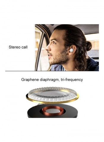 Bluetooth Sports In-Ear Earphones With Charging Box White