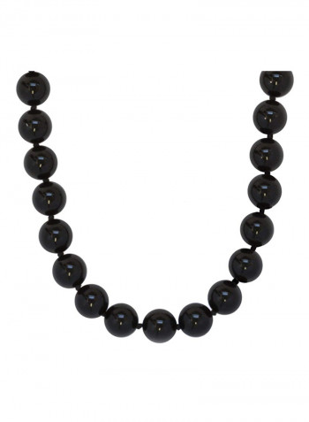 Polished Onyx Beaded Necklace