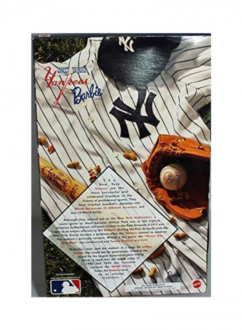 Yankees Sports Collectible Doll 3x14inch