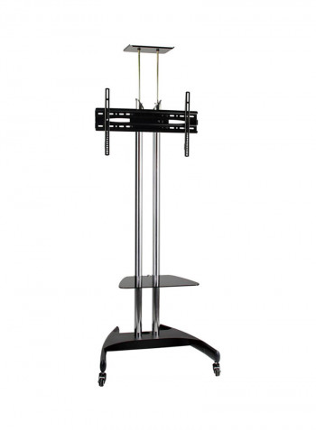 TV Floor Stand With DVD Rack And Camera Holder 26-70''inch Silver/Black