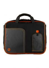 Laptop Messenger Bag For Asus ViviBook/K Series/EEEBOOK 14-Inch Black/Orange