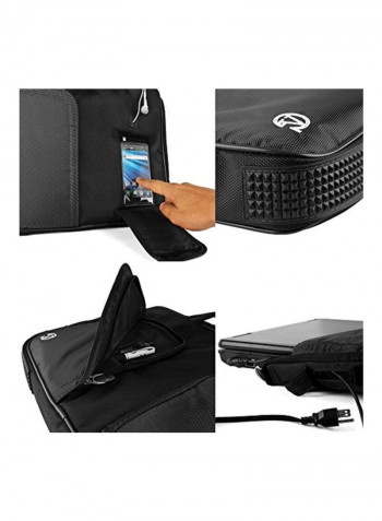 Protective Carrying Bag For Asus ViviBook/K Series/EEEBOOK Laptop 14-Inch Black/Silver