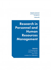 Research In Personnel And Human Resources Management Hardcover