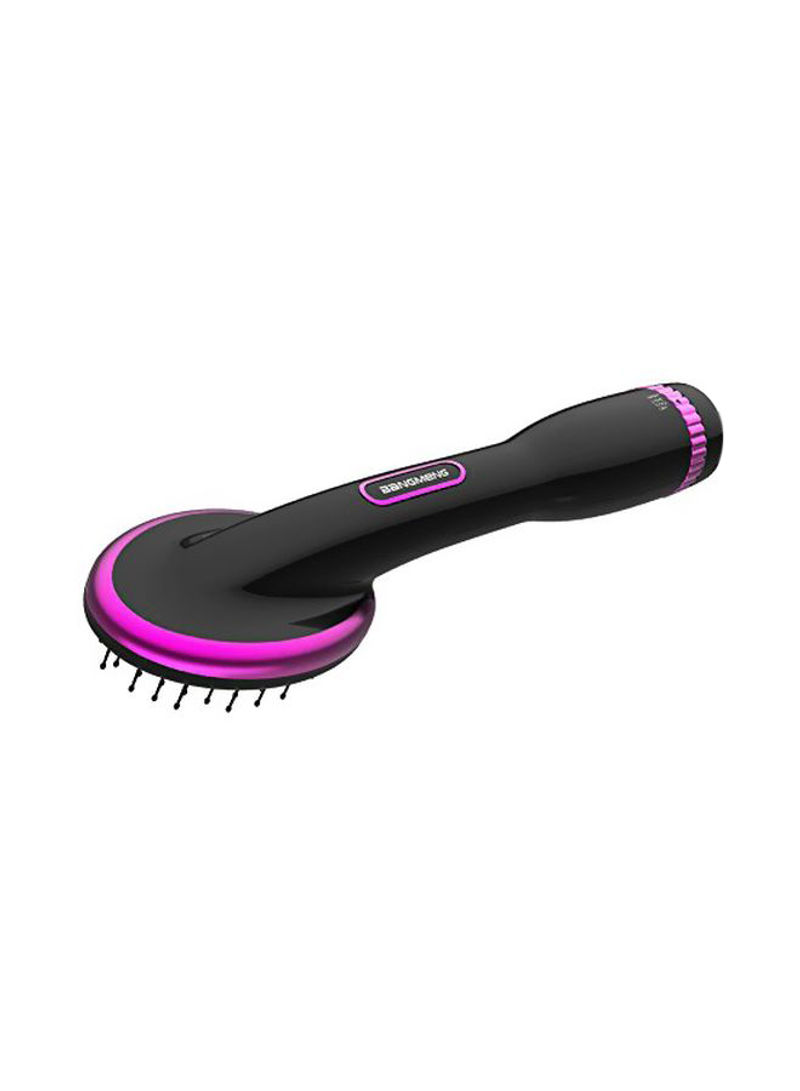Hair Straightening Paddle Brush Black/Pink
